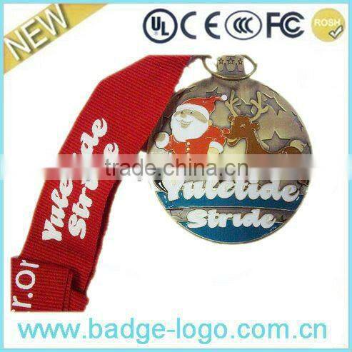 Copper Zinc Alloy Medals with Ribbons, OEM Medals Trophies Awards