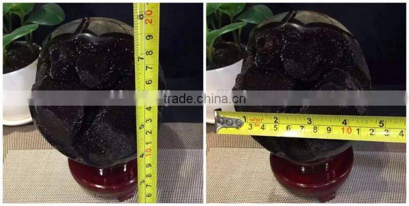 Natural Rock Septarium Geode Crystal Stone Ball Hemisphere Ornaments