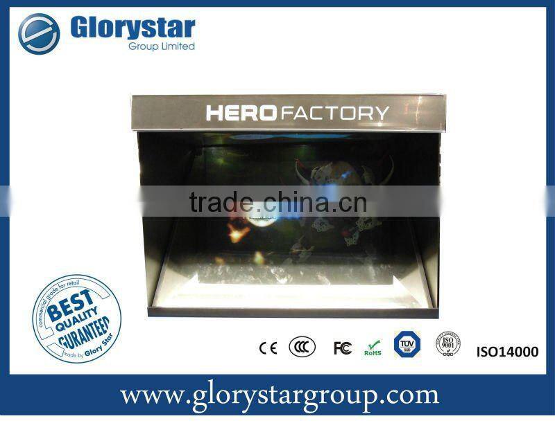 3D display lcd tv advertising 3d holographic display technology products in 3D showcase advertising display