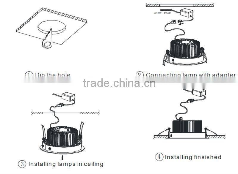 Led downlight ceiling lamp 3W 5W 9W 12W 18W