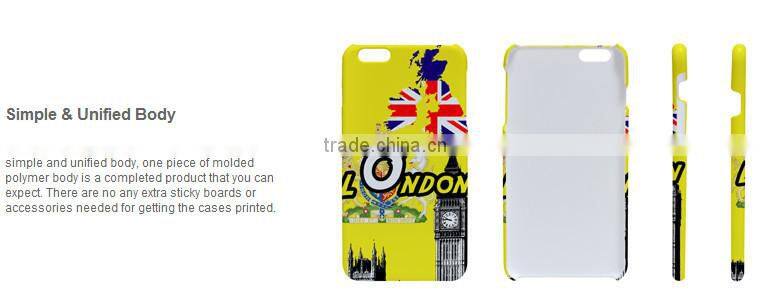 Polymer mobile phone case, plastic mobile case for iphone 6 plus, blank polymer phoen case, 3d polymer mobile cover