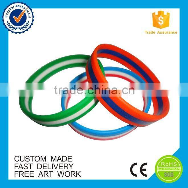 China eco-friendly custom printing fitness silicone bracelet