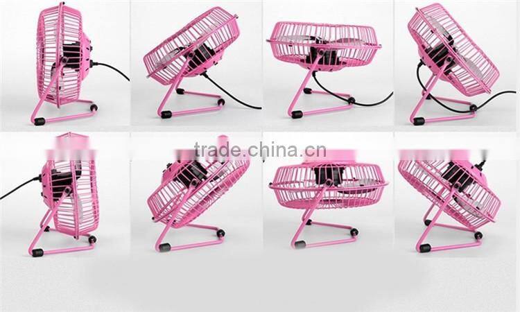 High quality cooling super mute metal mini usb fan for laptop notebook with key switch