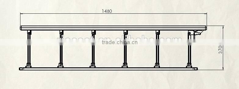 Stainless Steel Hospital Bed Side Rails , hospital bed folding guard rails