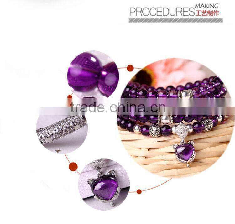 Amethystsmall beaded stretch bracelet ,spiritual bead bracelet