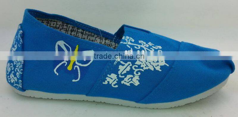 pretty and fashion black/beige ladies' canvas casual shoes