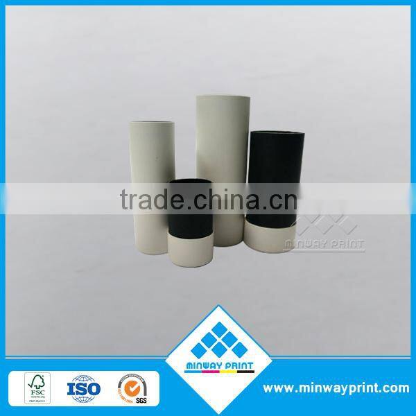 Plain white paper tube packaging costom design available