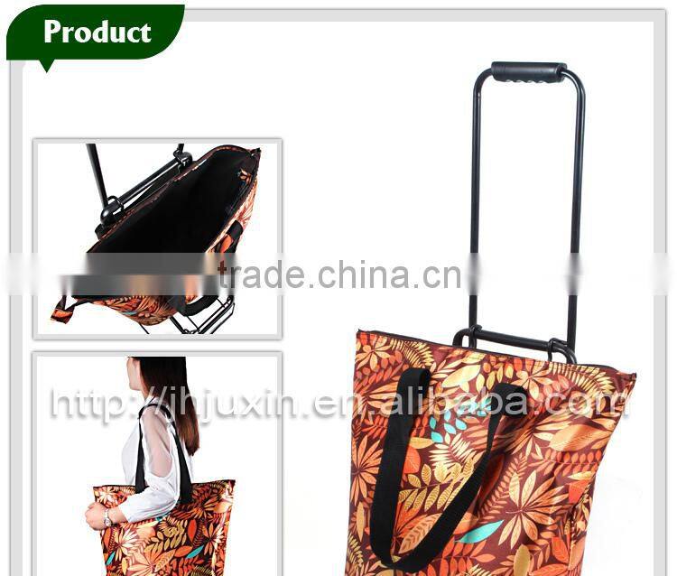 Foldable luggage trolley cart