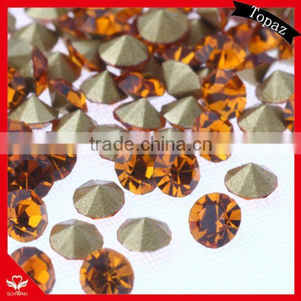 5A Schwan PP rhinestone hotsale topaz color