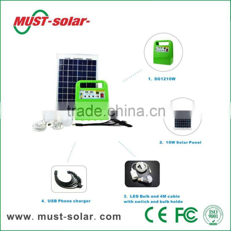 10w Solar Power System solar home system solar lighting system