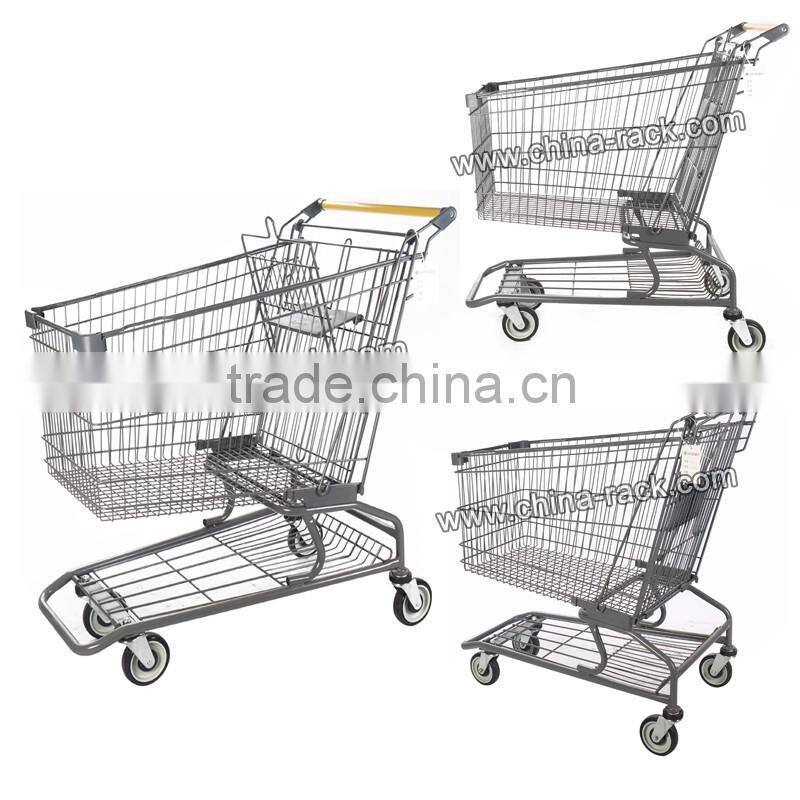 180L Metal Supermarket German Shopping Trolley
