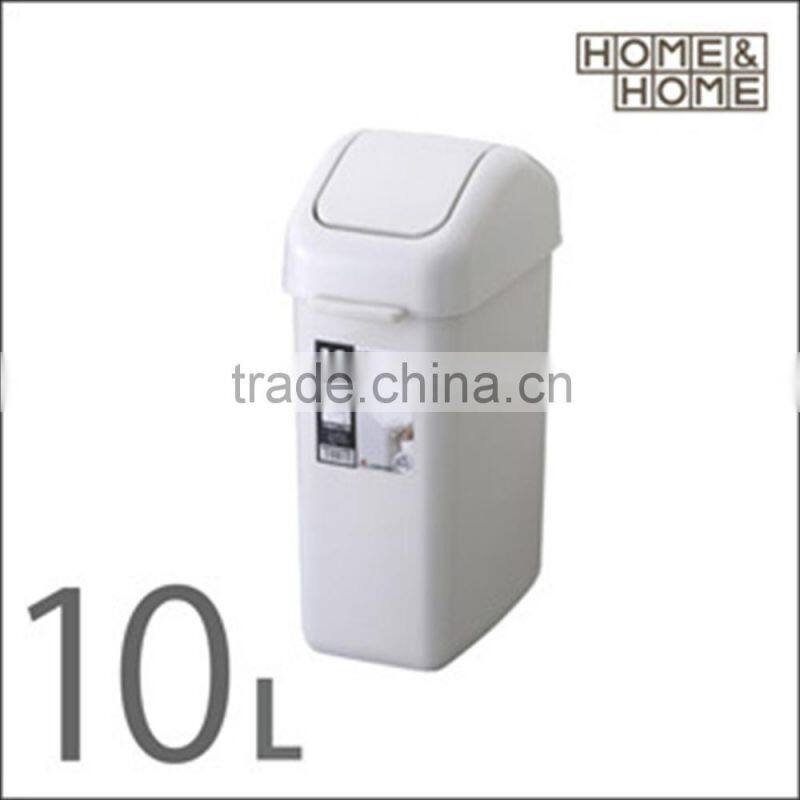 Various sizes of open top trash containers with casters and handle