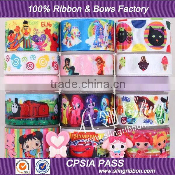 Heat Transfer Ribbon Custom Printed Grosgrain Ribbon