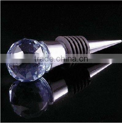 3d crystal wine stopper