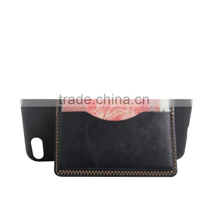 Crazy horse leather card case for iphone 7, for iPhone 7 wallet case stand holder back cover