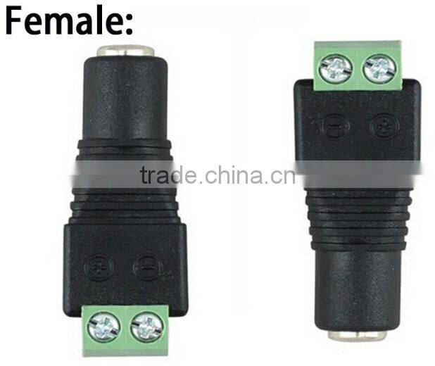 Male and female DC connectors BNC connector for CCTV