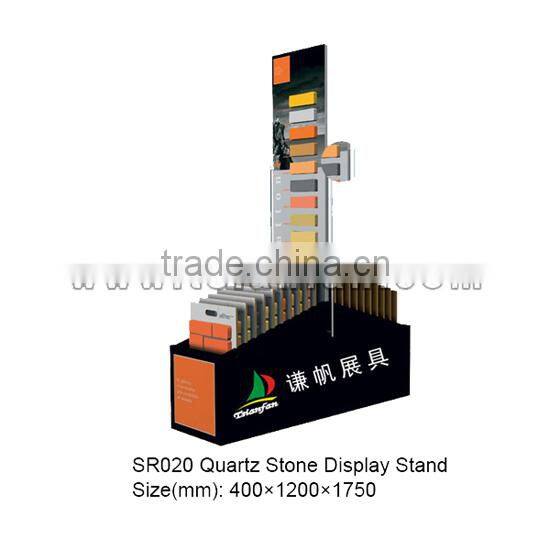 SR020 artificial stone tower display stand / stone display rack/tower display