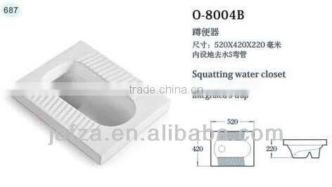 8004B Good quality ceramic squatting pan toilet