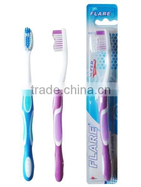High quality adult toothbrush with tongue cleaner