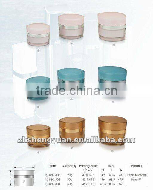 50G acrylic eye shape cosmetic jar