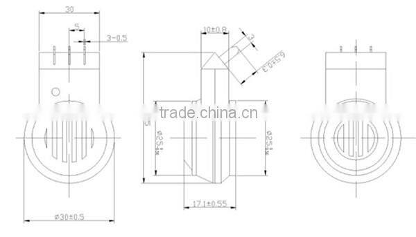 High quality high performance black IP55 headset microphone