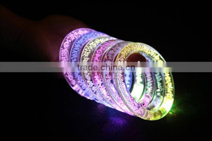 Yiwu Hot Selling Low Price Consert Using Profitional Gift Colorful LED Acrylic Flash Wristband