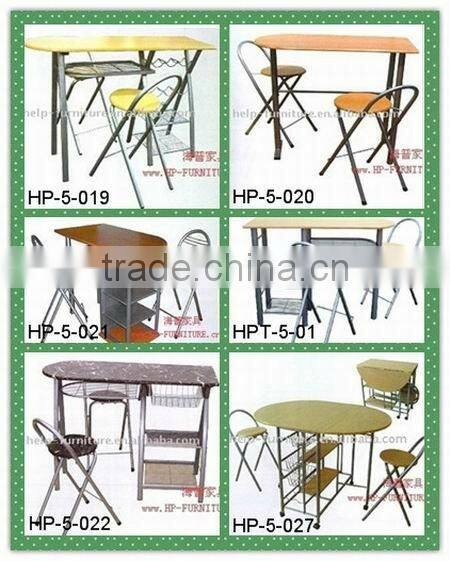 Wooden breakfast table set