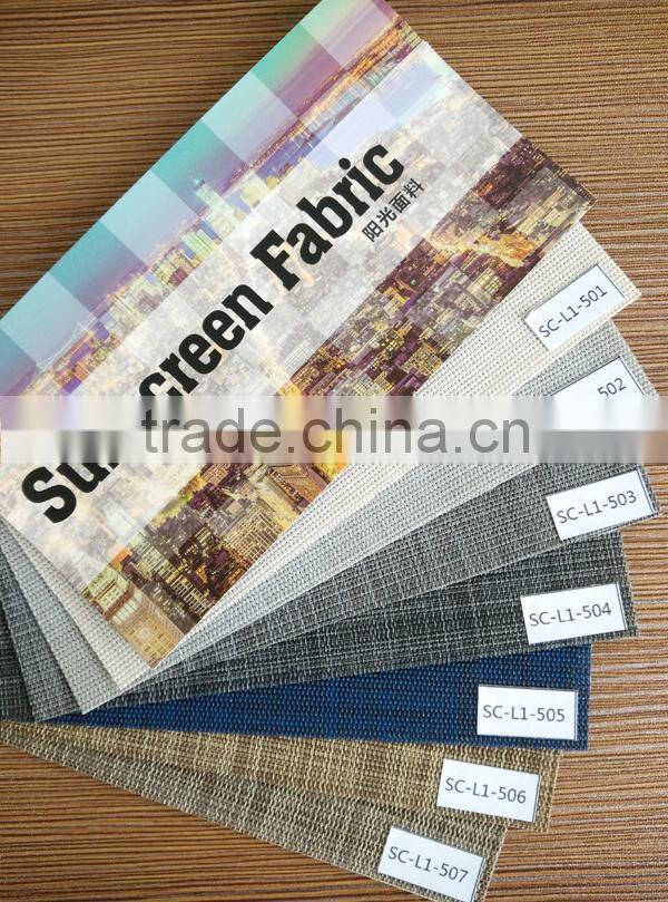 YUMA 30% polyester 70% PVC woven venetian roller window blind sunscreen shade fabrics