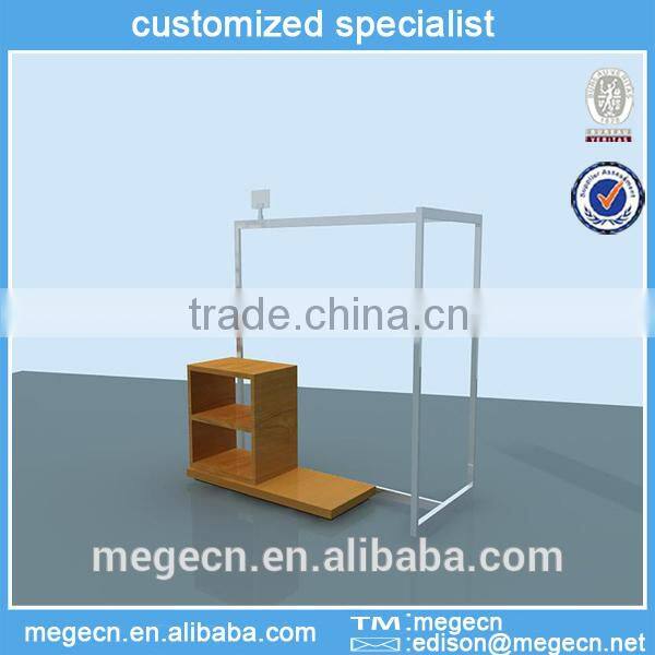 garment unit stainless steel clothes hanging display rack
