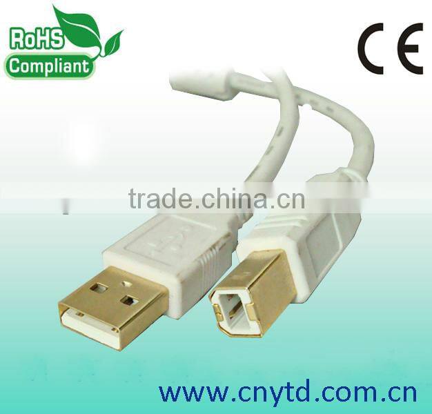 Good quality flat data line am to bm usb 2.0 printer cable