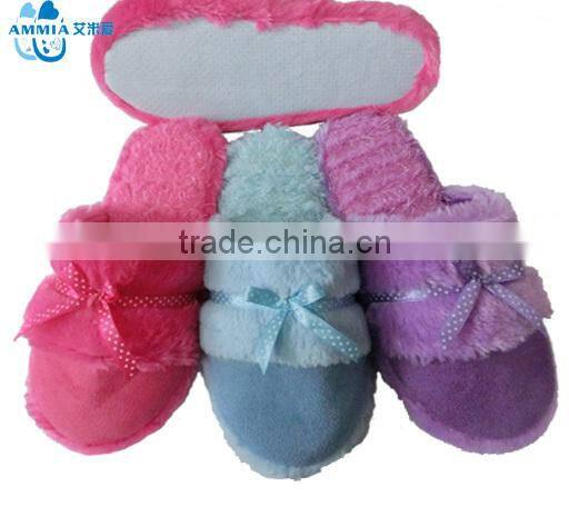 Lady animal 2016 new designs terry winter indoor memory slippers