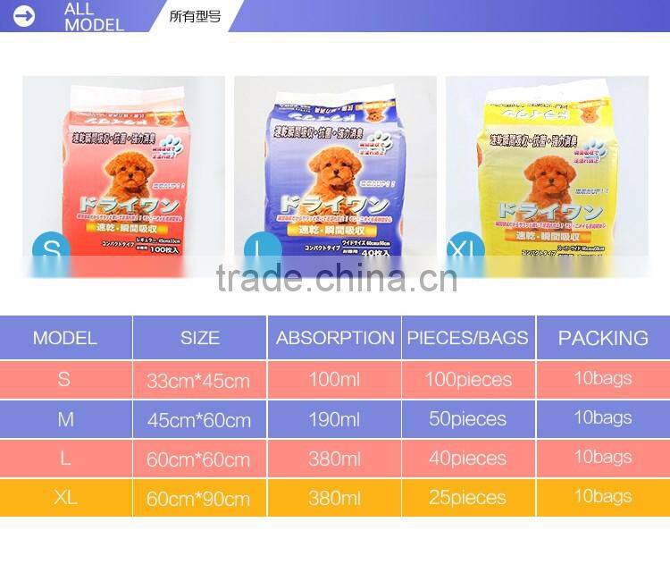 1.7KG Color Packing Regular Puppy Pads House Potty Dog Training Pet Pads