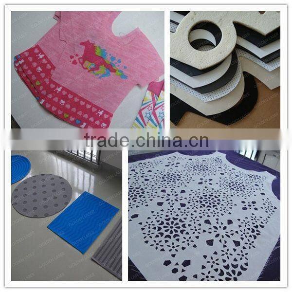 Laser Cutting Machine Embroidery Industry/Co2 Laser Cutter Fabrics