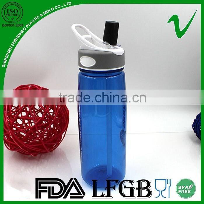 Hot sale clear empty cylinder PCTG 750ml bottle with bpa free