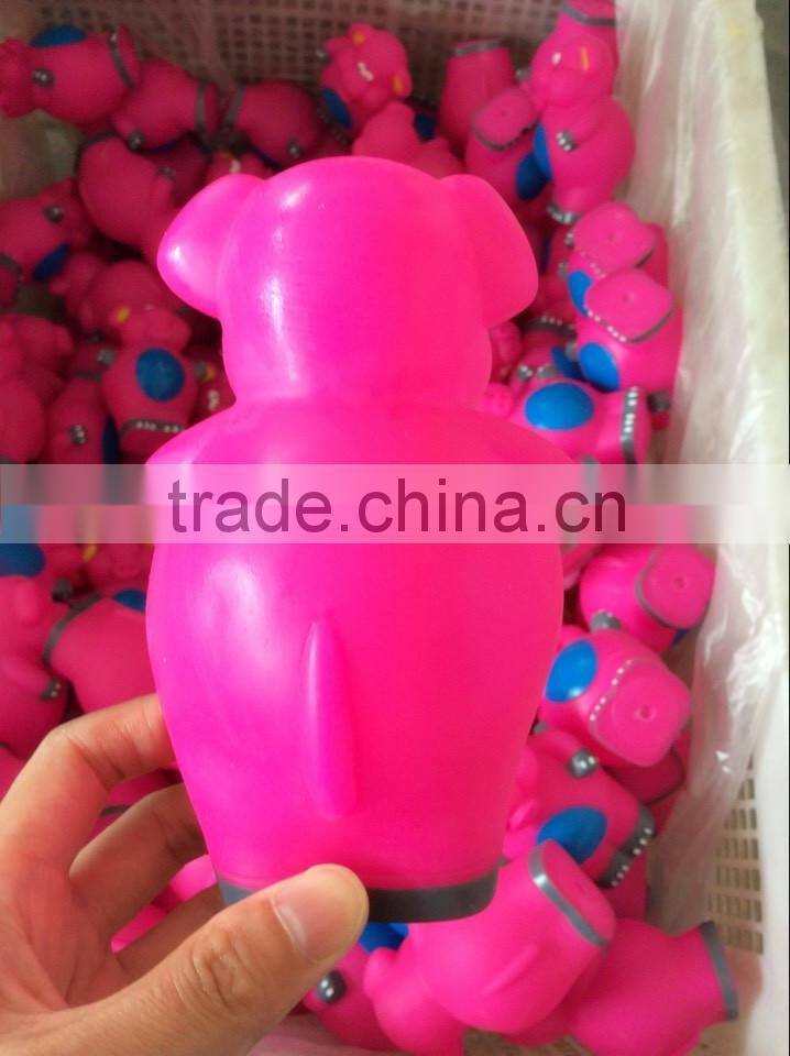 2014 Vinyl Elephant squeaky toys for dog, colors available