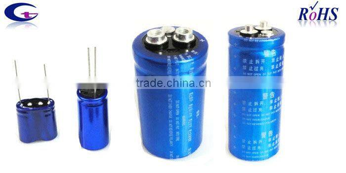 screw type capacitor 2.7v 400 farad for UPS, solar power