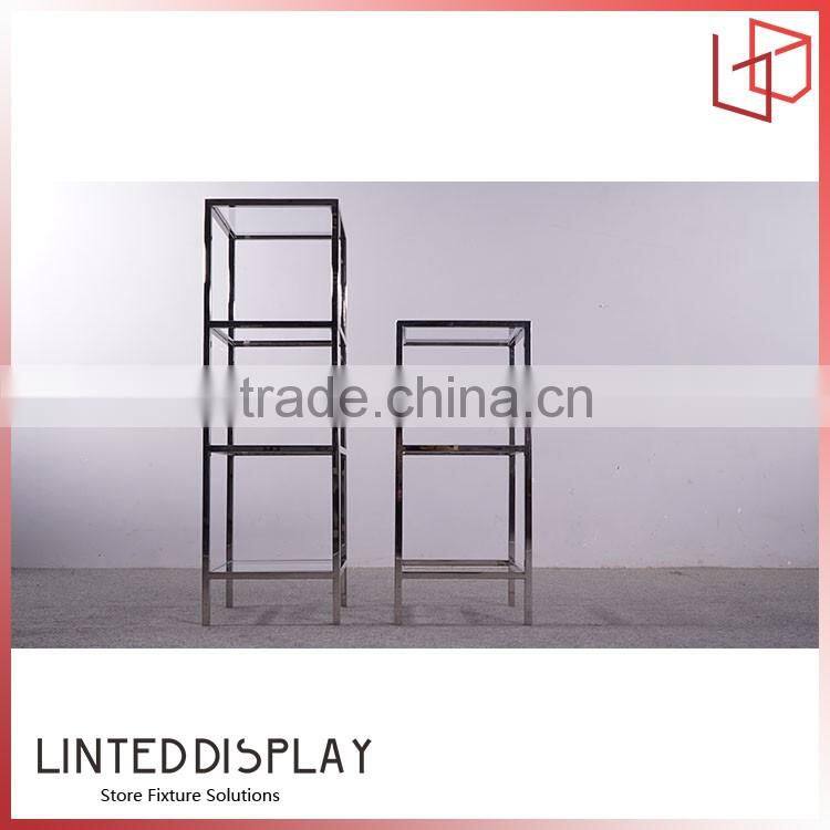 Hot simple design stainless steel display stand