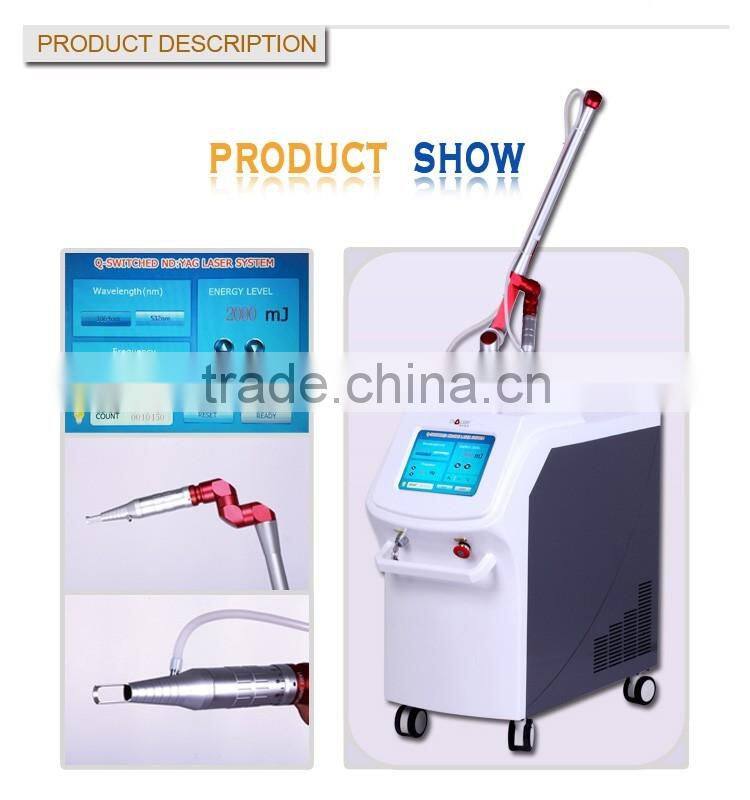 Merry christmas! Professional Q Switch ND yag laser chloasma removal machine