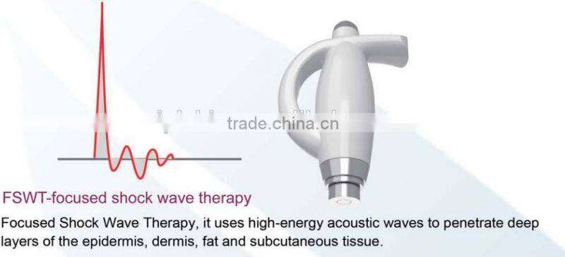Professional cellulite treatment beauty machine with shockwave system