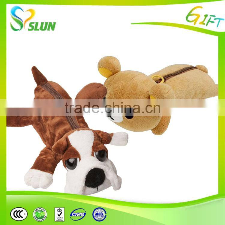 Hot sale High performance animal shape plush toy pencil bag