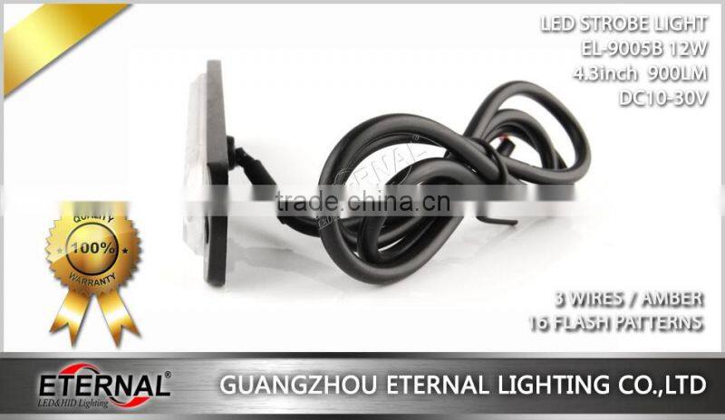 12W mini strobe lights for truck motorcycle offroad SUV Wrangler 4x4 vehicles industry machine construction equipment