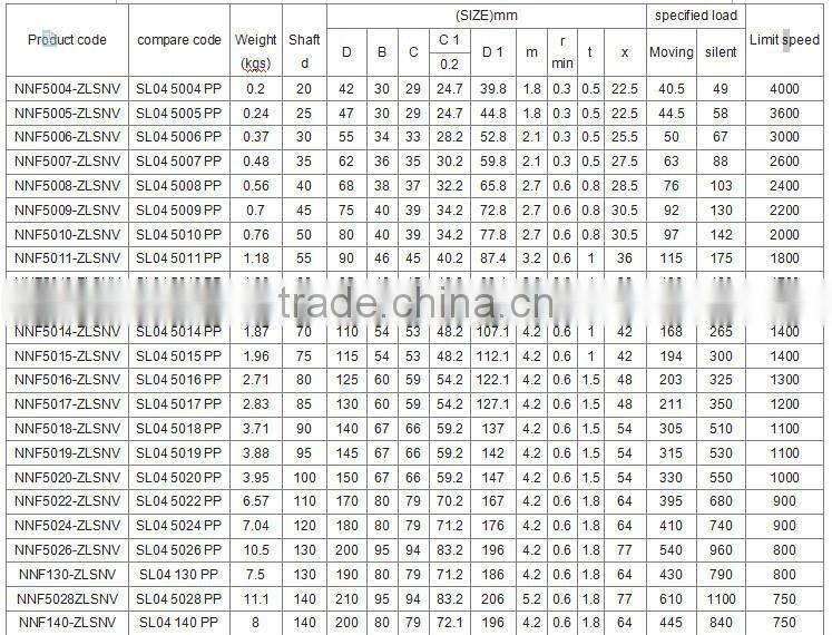 Cylindrical Roller Bearing SL04...PP
