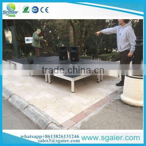 4ft by 4ft portable simple stage square four legs To Montenegro market
