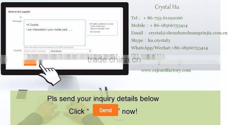 Unique Stainless Steel Black Metal Card