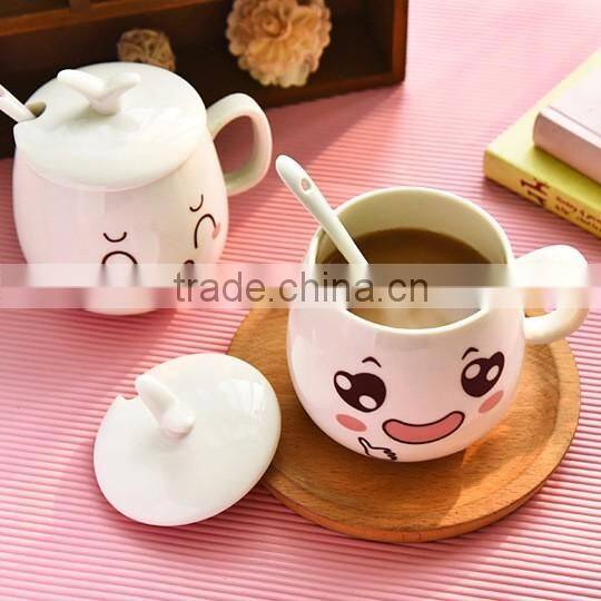 Happy promotional ceramic mugs