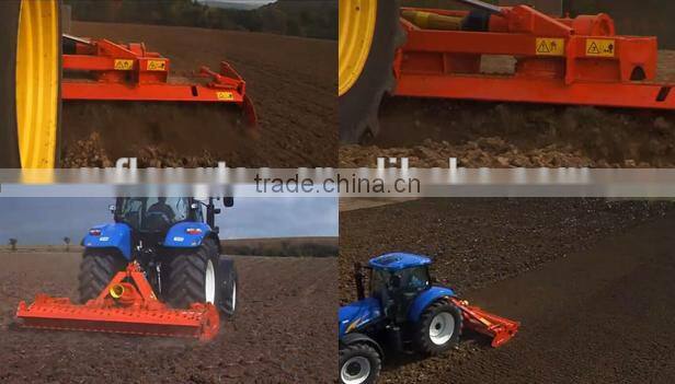 China made high quality 180hp farm tractor pto driven heavy duty power harrow cultivators