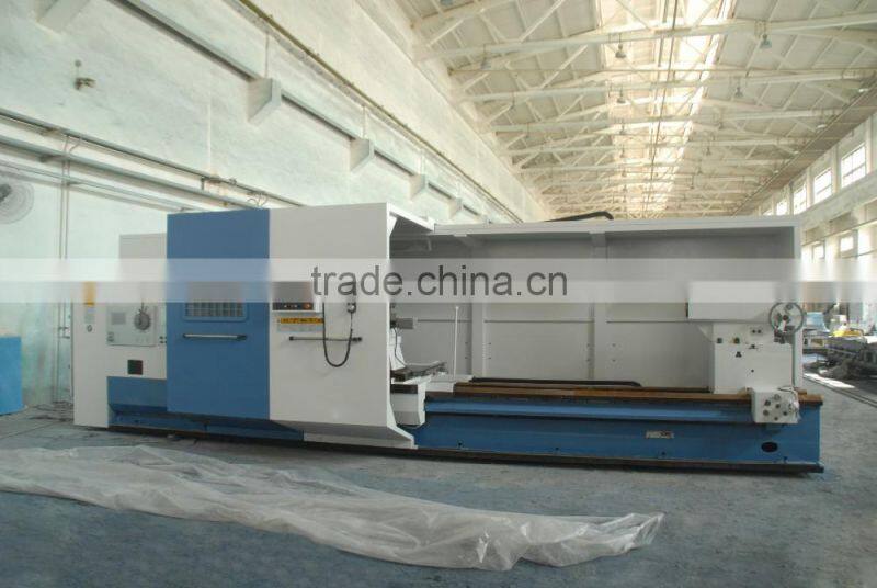 Horizontal CNC Heavy Duty Lathe Machine / Large Sized CNC Horizontal Lathe