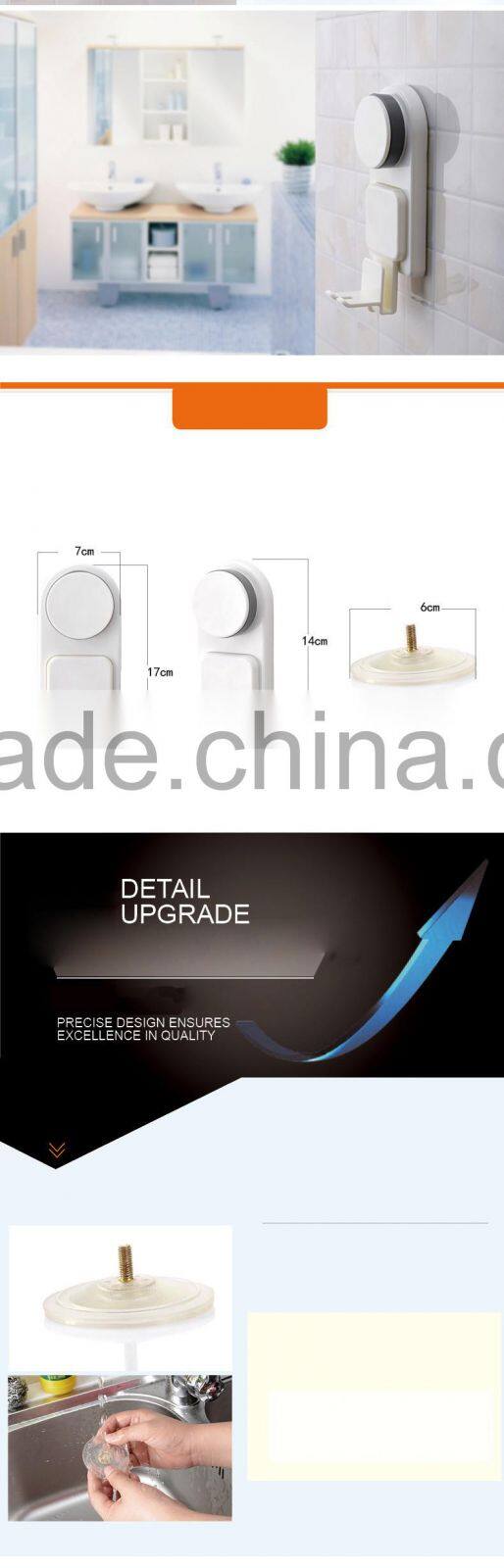 China wholesale custom Bathroom Plastic wall sucked toothbrush cup holder