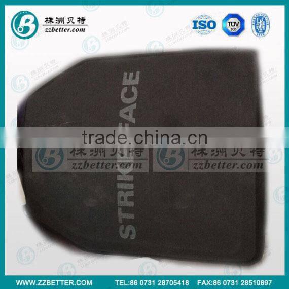 suqare boron carbide plate for tactical use 100*100*R400