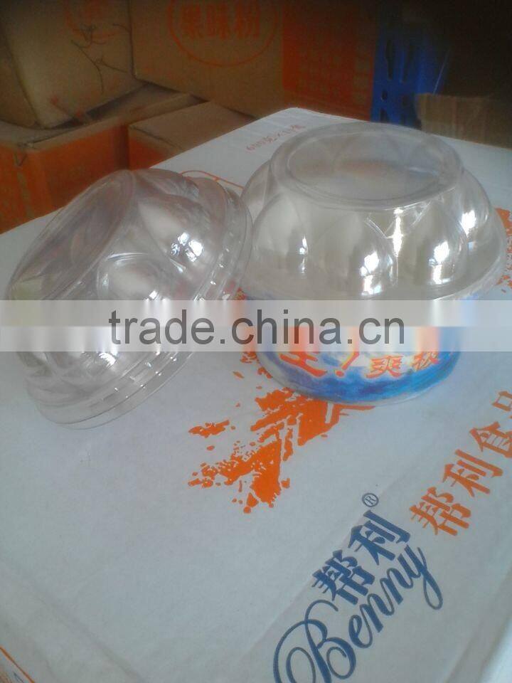 plastic domed lid for paper bowl